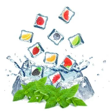 Fruit splash Stock Photos