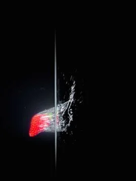 Fruit Splashing into water. Stock Photos