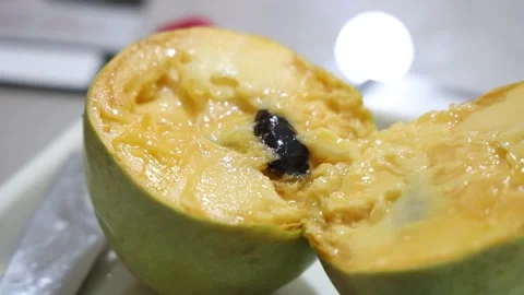 Fruit split in half Stock-Footage 303550978