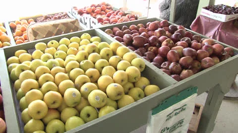 Fruit Stand Stock Footage 25158465