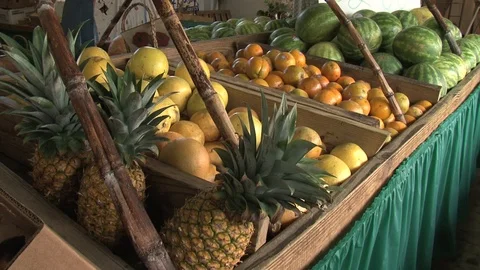 Fruit Stand Stock Footage 93706903