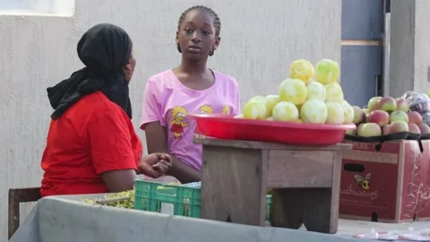 The fruit stand Stock Footage 334114880