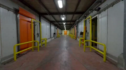 Fruit storage refrigerator Stock Footage 140374848