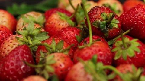 Fruit, Strawberries fruit, strawberry Stock Footage 228762716