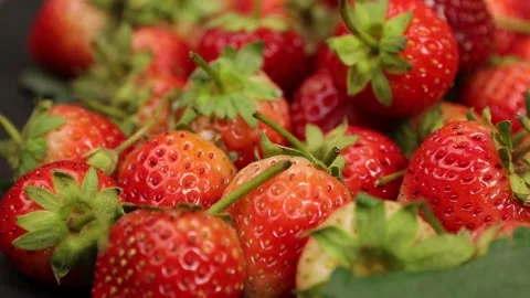 Fruit, Strawberries fruit, strawberry Stock Footage 228762724