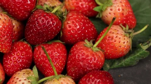 Fruit, Strawberries fruit, strawberry Stock Footage 228762747