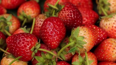 Fruit, Strawberries fruit, strawberry Stock Footage 228762749