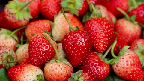 Fruit, Strawberries fruit, strawberry Stock Footage 228762764