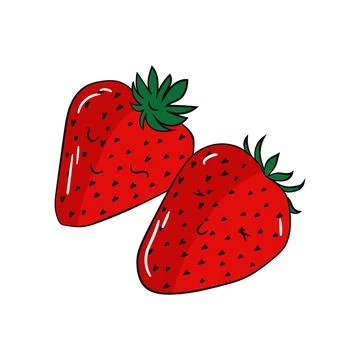 Fruit strawberry vector illustration Stock Illustration