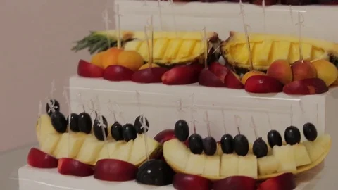 Fruit on the table 스톡 동영상 82827555