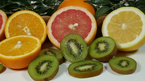 Fruit on the table Stock Footage 87417848