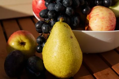Fruit on the table 스톡 사진
