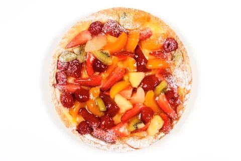 Fruit tart cake Stock Photos