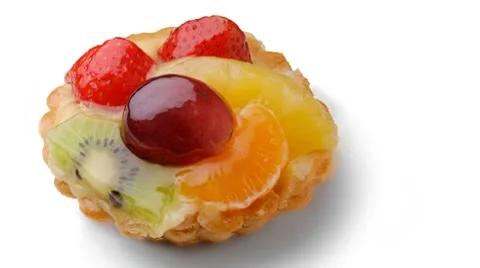 Fruit tart Stock Footage 8841581