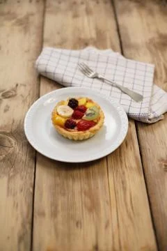 Fruit tart Stock Photos