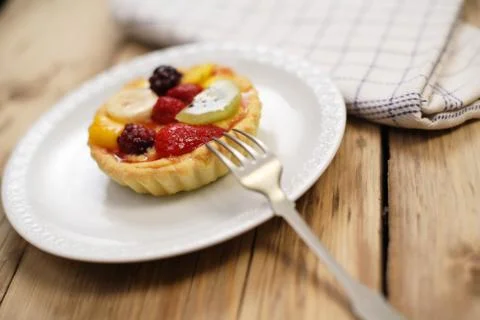 Fruit tart Stock Photos