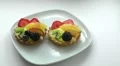 fruit tarts in a dish HD Footage