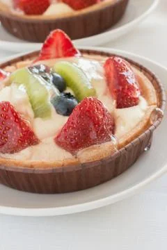 Fruit tarts Stock Photos