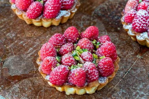 Fruit tarts Stock Photos
