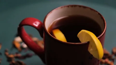 Fruit tea 360 turn Stock Footage 170117889