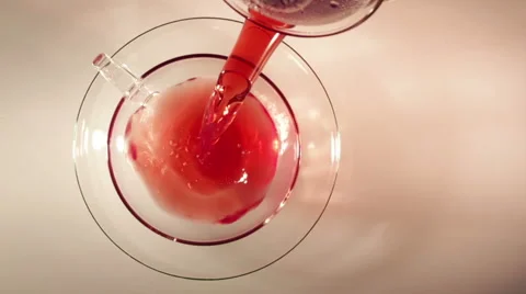 Fruit tea - top view Stock Footage 57724764