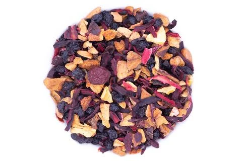 Fruit tea on white background isolate Foto stock