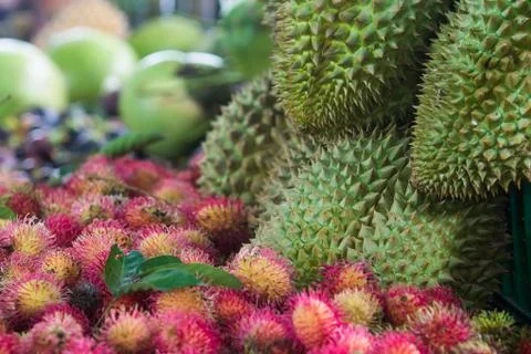 Fruit in thailand. Stock Photos