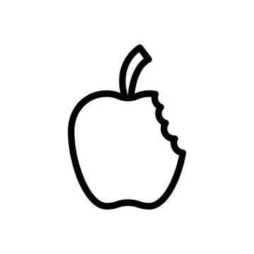 Fruit thin line icon Stock Illustration