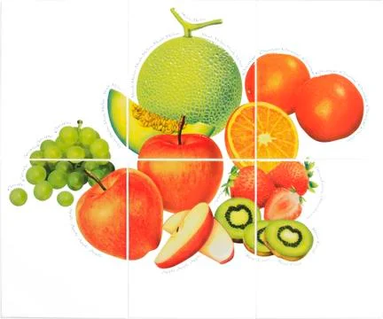 Fruit on tile Stock Photos