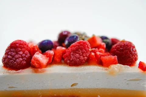 Fruit Tiramisus Image (White Back) Stock Photos