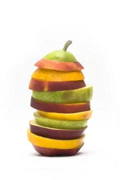 Fruit Tower Stock Photos