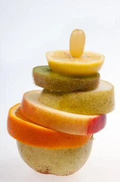 Fruit tower Stock Photos