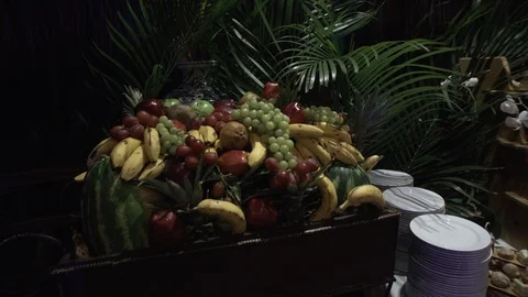 Fruit tray creation Stock Footage 113363631