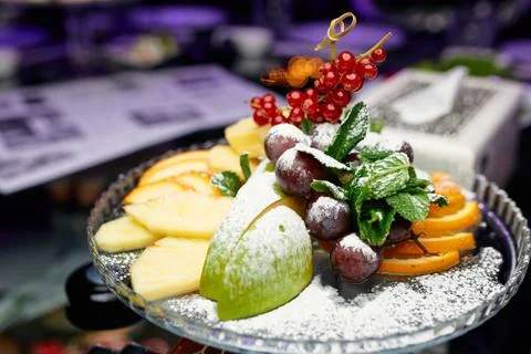 Fruit on a tray Foto stock