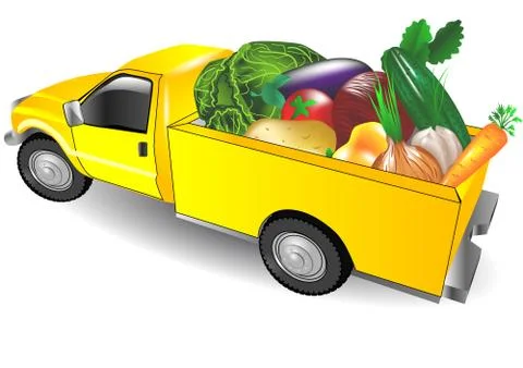 Fruit truck Stock Illustration