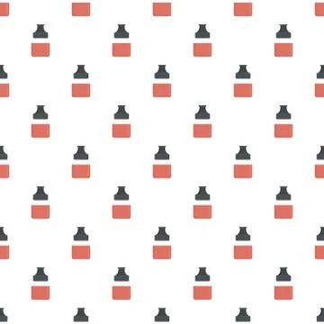 Fruit vape liquid pattern seamless vector イラスト素材