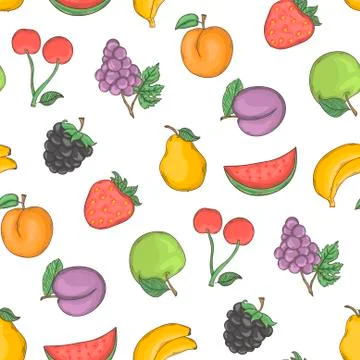 Fruit vector background Stock Illustration