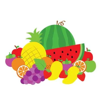 Fruit vector cartoon Stock Illustration