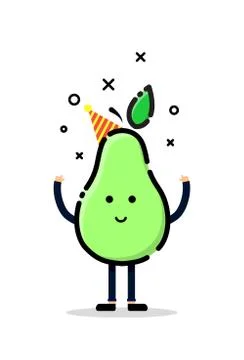 Fruit vector, MBE styled, flat icon Stock Illustration