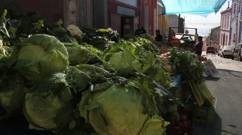 Fruit &amp; Veggie Market Stock Footage 41298515