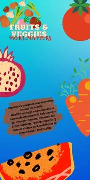 Fruit &amp; Veggies Stock Illustration