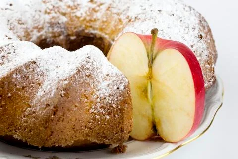 Fruit versus cake Stock Photos