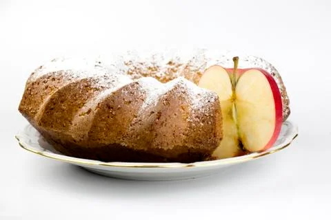 Fruit versus cake Stock Photos