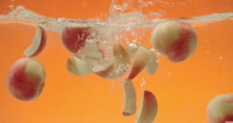 Fruit in the water Stock Footage 244666533