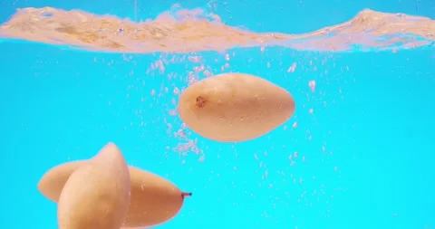 Fruit in the water Stock Footage 244666549
