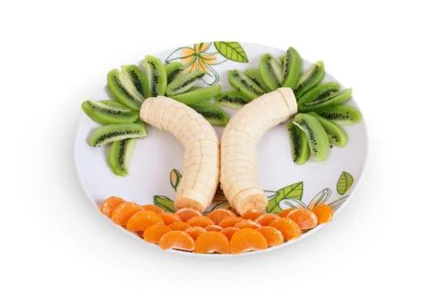 Fruit on a white background Stock Photos