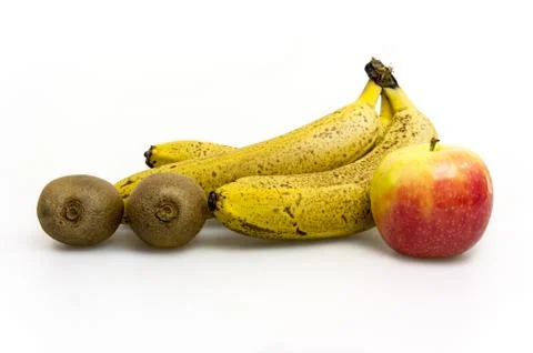 Fruit on white background Stock Photos
