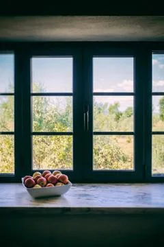 Fruit by the Window Stock Photos