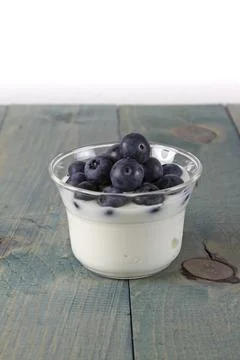 Fruit yogurt Stock Photos