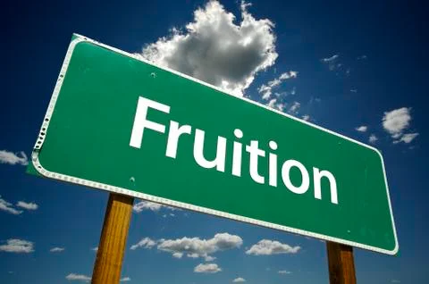 Fruition Road Sign Stock Photos